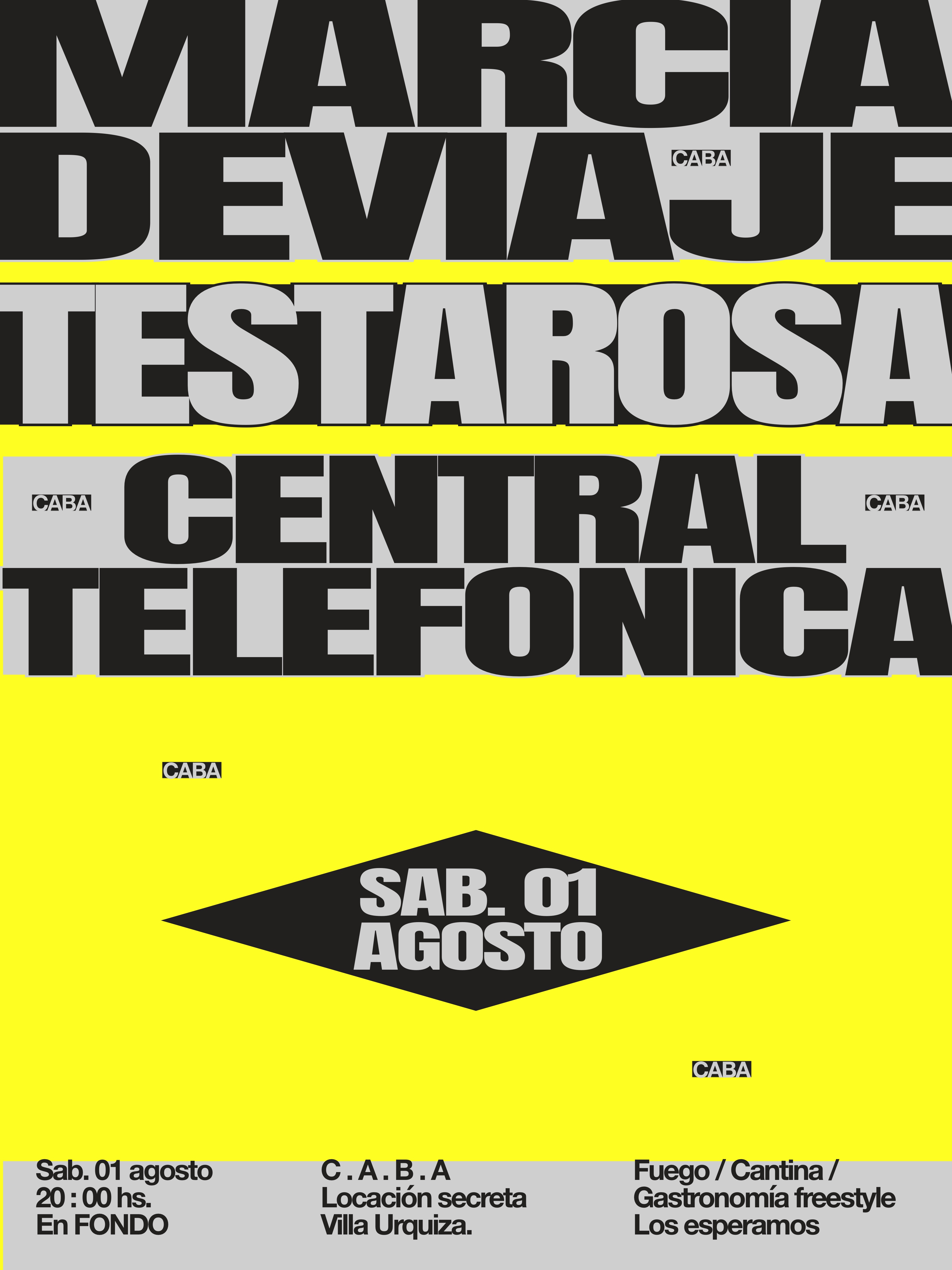 Marce de Viaje , Testarosa, Central Telefonica en FONDO